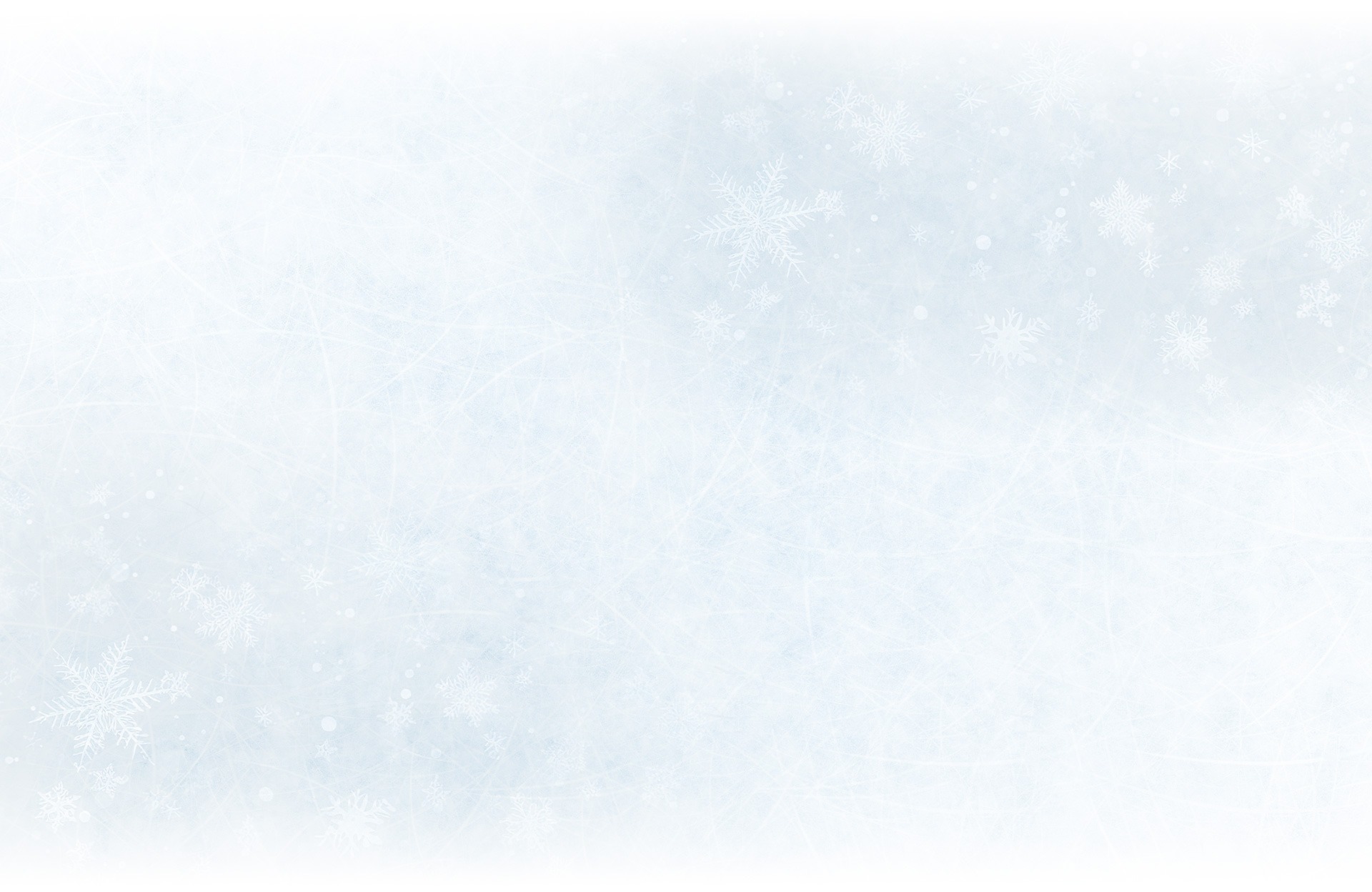 Soft white and pale blue snowy background with subtle speckles
